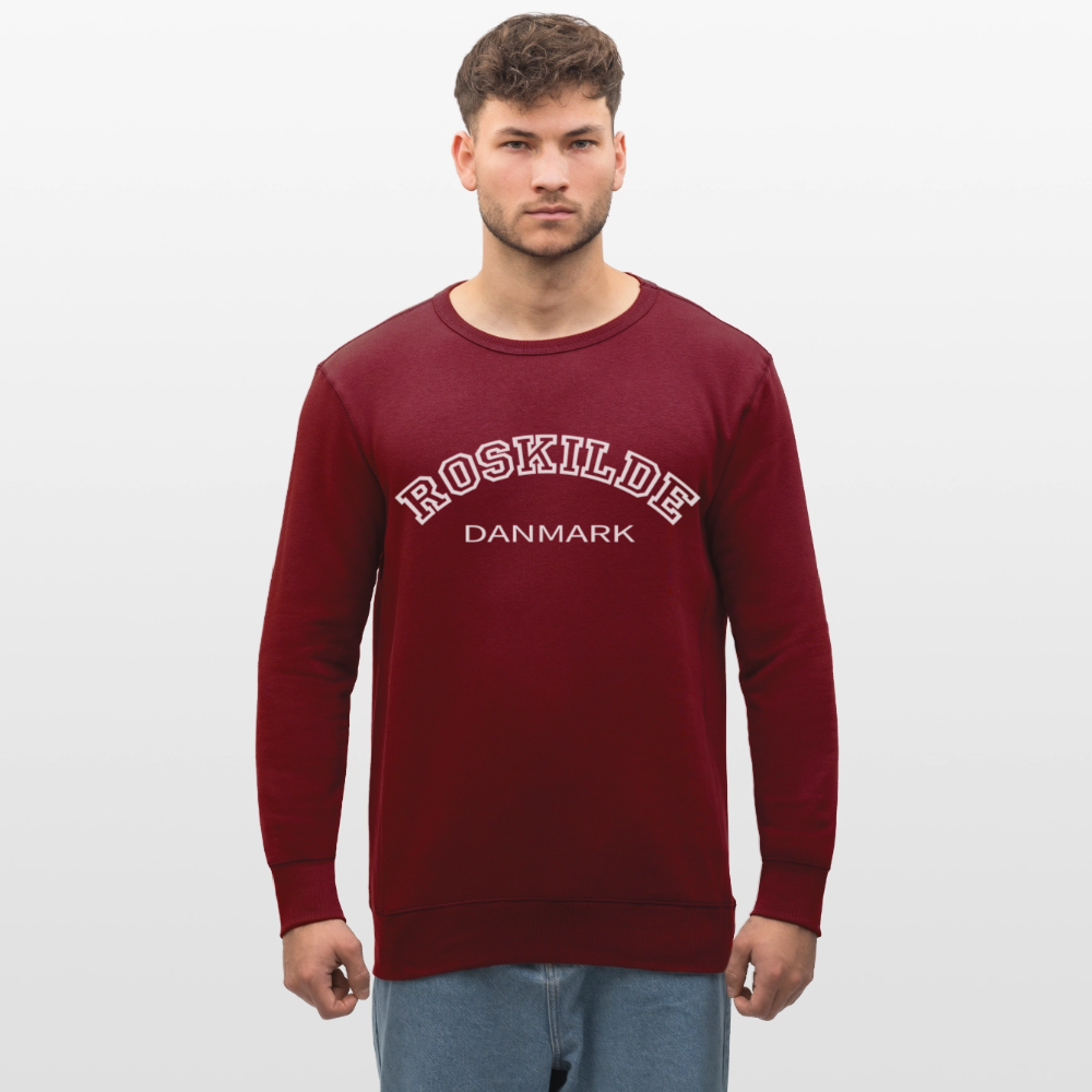 Unisex Organic Sweatshirt - Roskilde - burgunder-rød