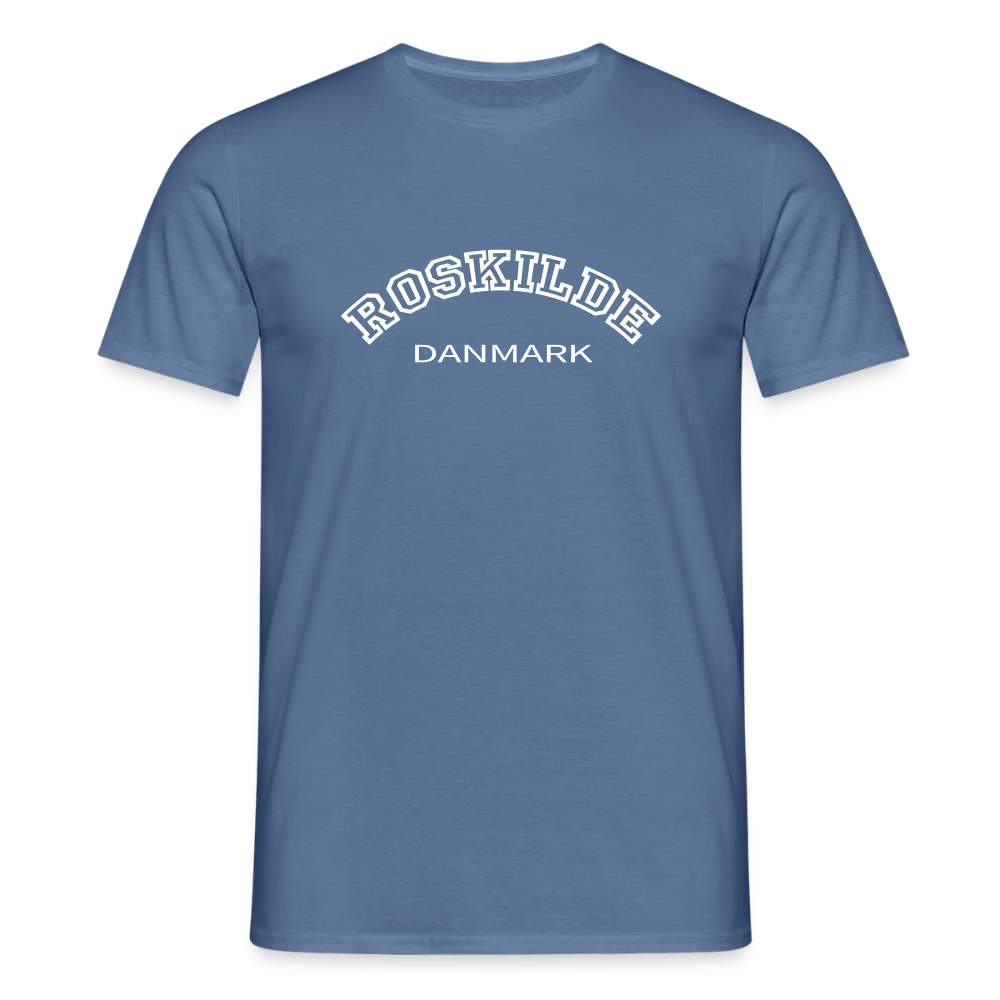 Herre-T-shirt - dueblå