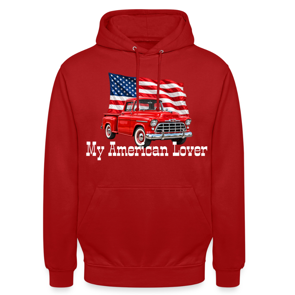 CityShirts - Hoodie - US Car - rød