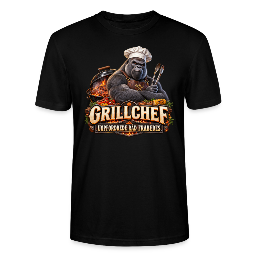CityShirts - T-shirt - Grillchef – Uopfordrede råd frabedes - CS047 - sort