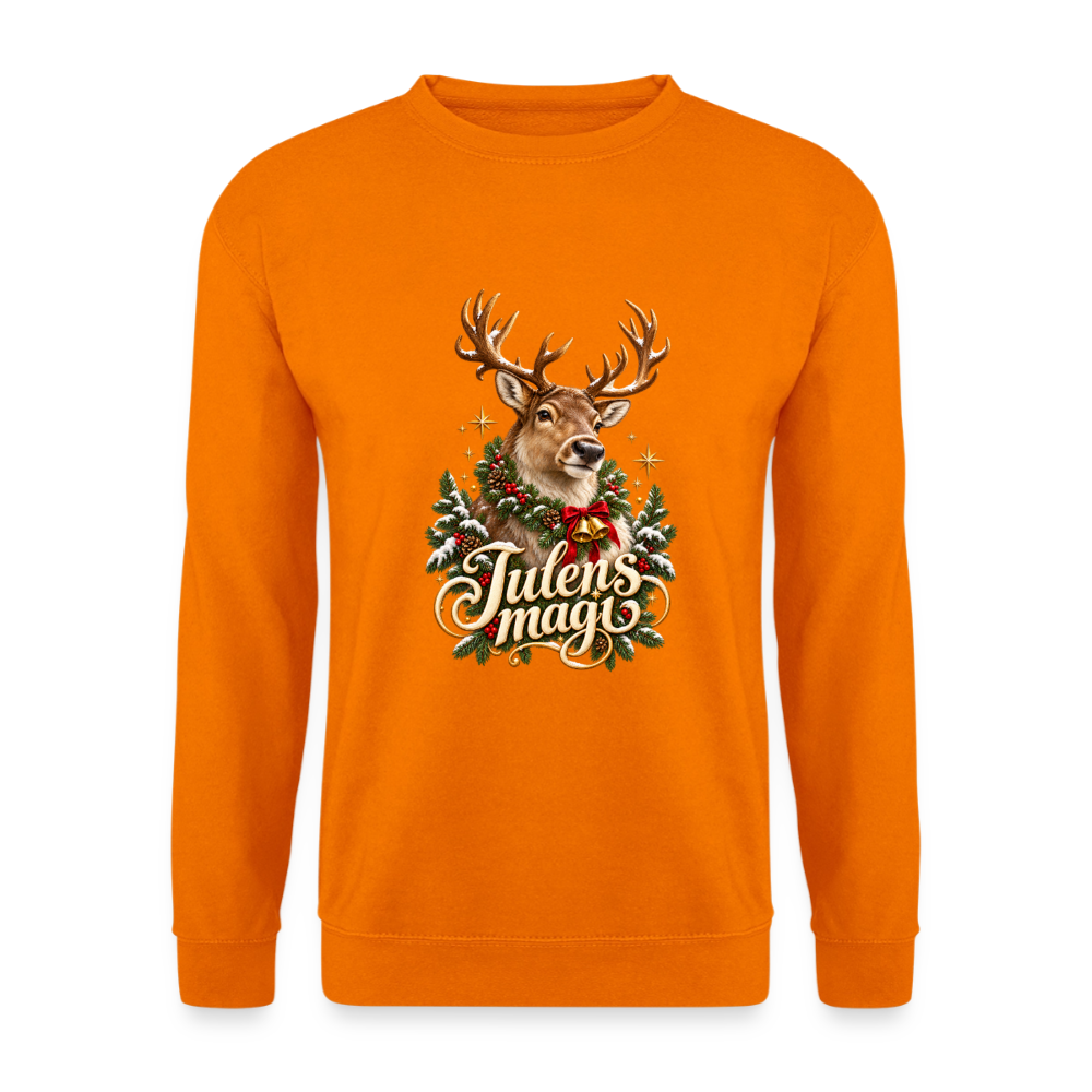 CityShirts - Sweatshirt - Julens magi – rensdyr - CS065 - orange