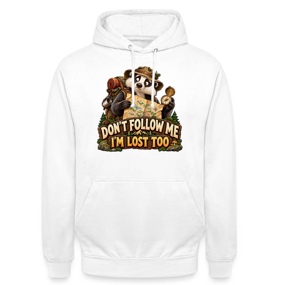 CityShirts - Hoodie - Don’t follow me – I’m lost too - CS019 - hvid