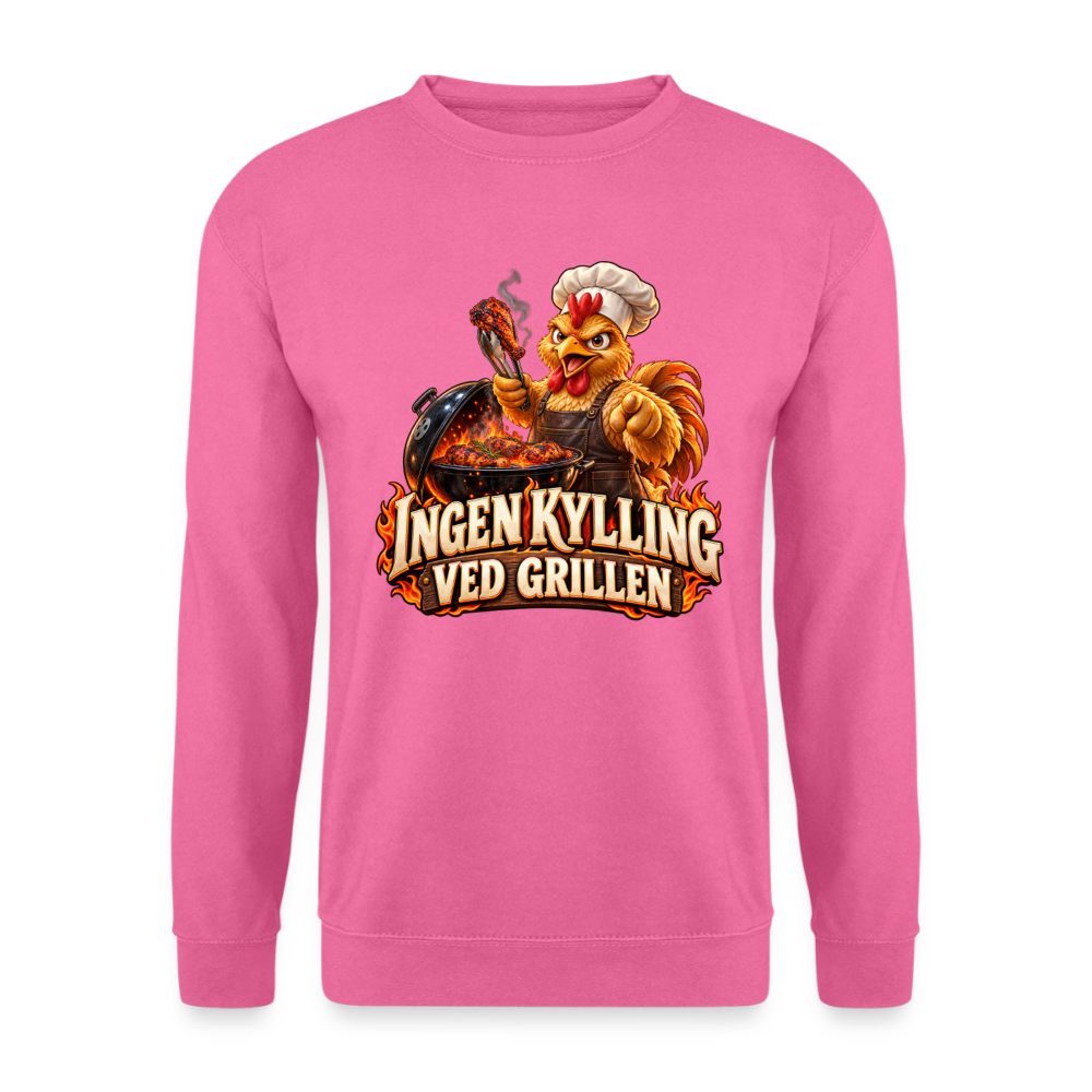 CityShirts - Sweatshirt - Ingen kylling ved grillen - CS054 - pink