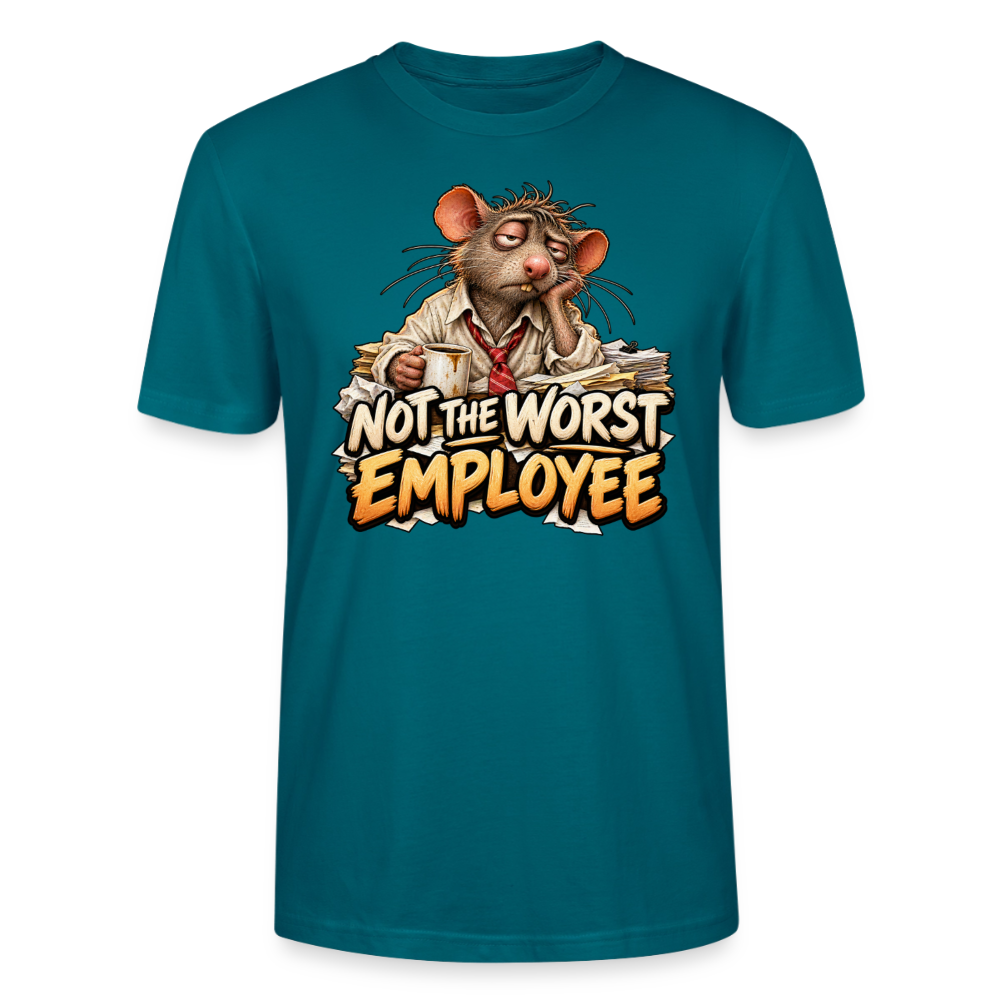 CityShirts - T-shirt - Not the worst employee - CS020 - havblå