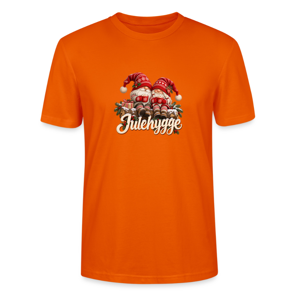 CityShirts - T-shirt - Julehygge – nisser og varm kakao - CS062 - mørk orange