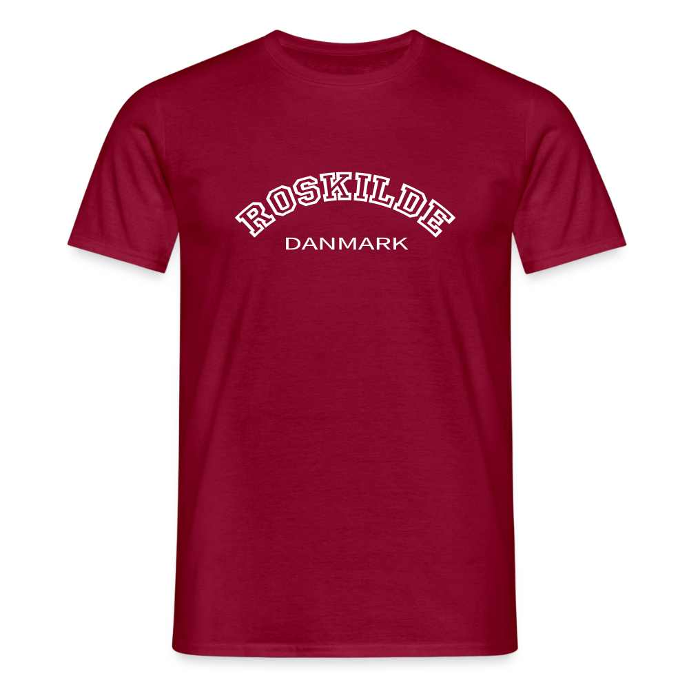 Herre-T-shirt - teglrød