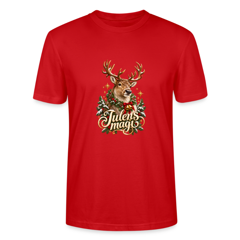 CityShirts - T-shirt - Julens magi – rensdyr - CS065 - rød