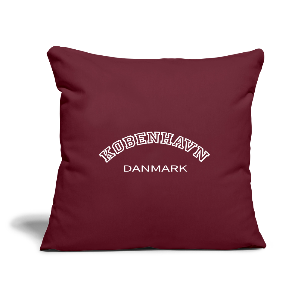 Sofapudebetræk 45 x 45 cm - København - burgundy