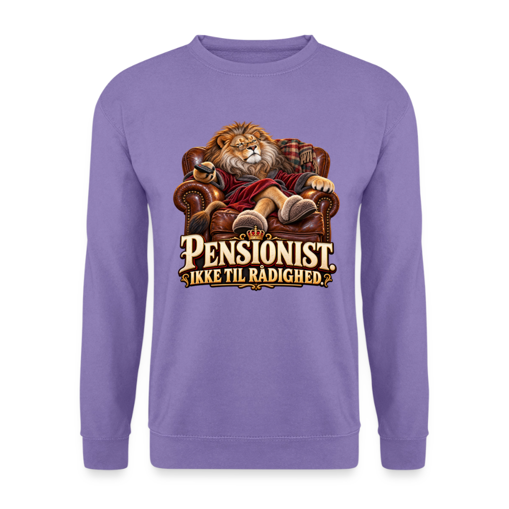 CityShirts - Sweatshirt - Pensionist. Ikke til rådighed. - CS030 - lavendel
