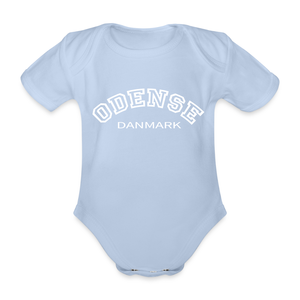 Økologisk Kortærmet Baby Body – Odense - sky