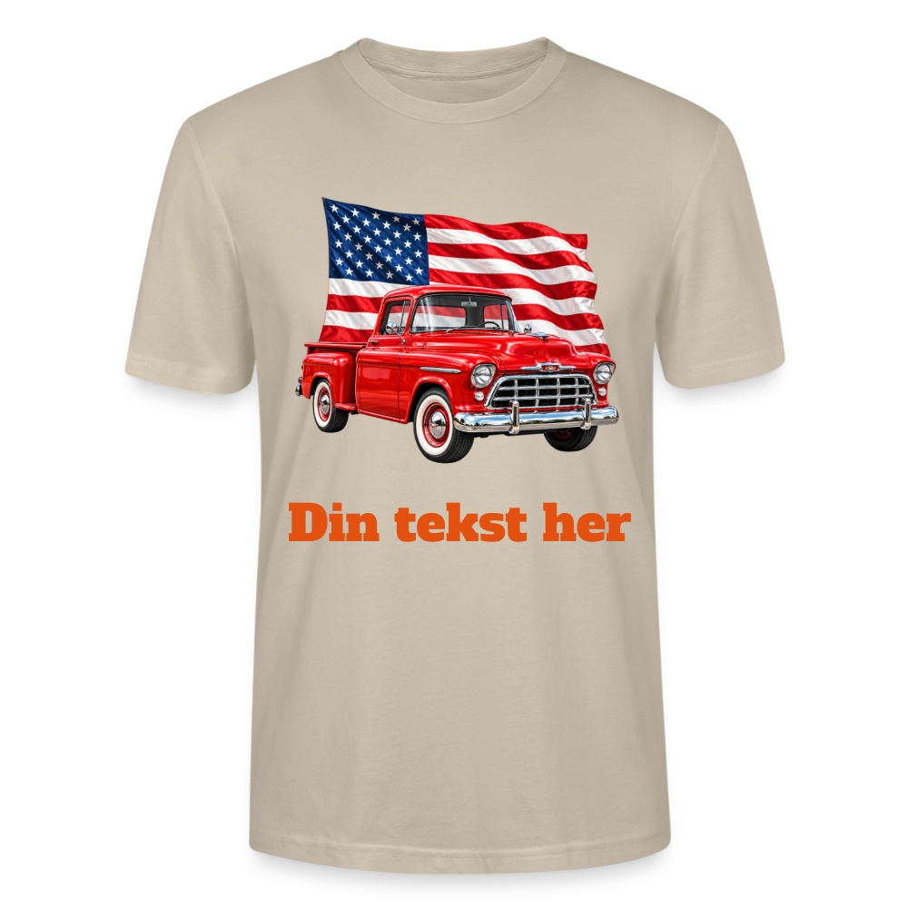 CityShirts - T-shirt - US Car - beige