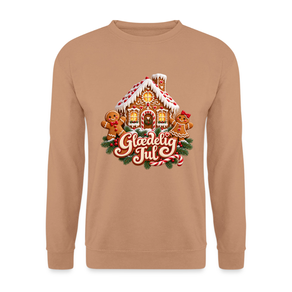 CityShirts - Sweatshirt - Glædelig Jul – peberkagehygge - CS067 - mokka