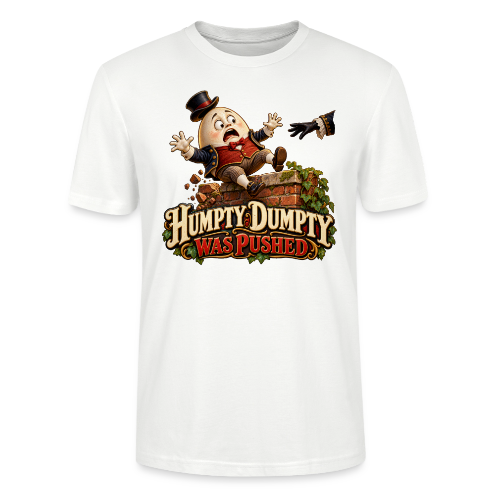 CityShirts - T-shirt - Humpty Dumpty was pushed - CS016 - hvid