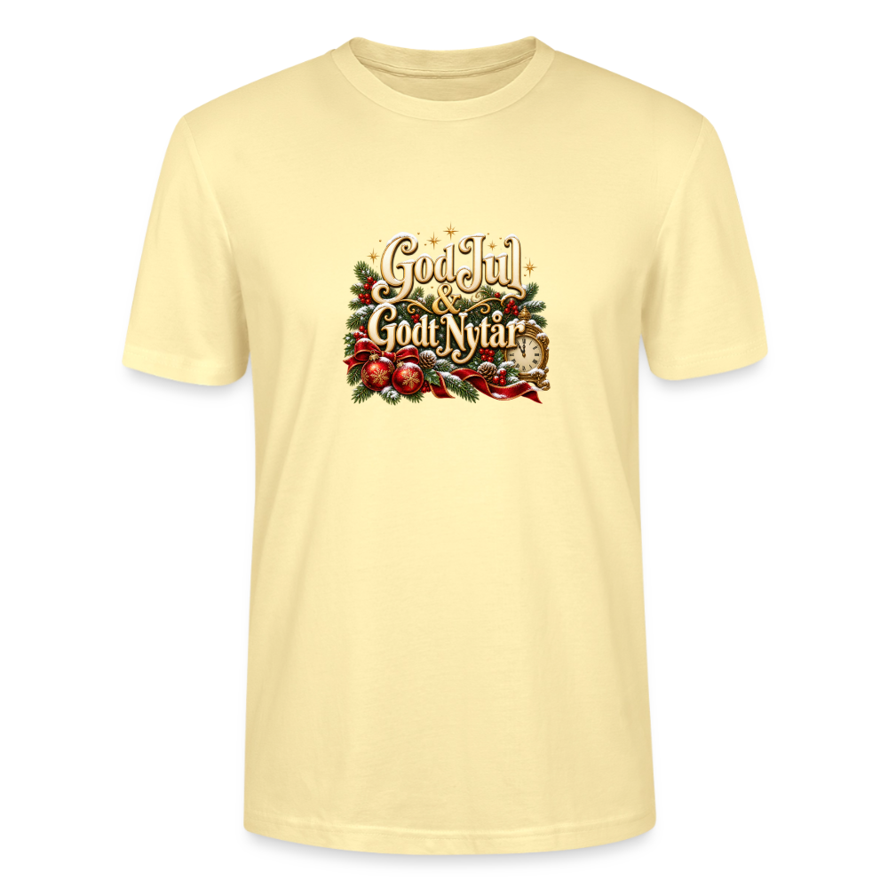 CityShirts - T-shirt - God Jul & Godt Nytår – jul og nytår - CS060 - cremefarvet