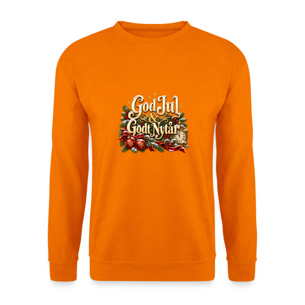 CityShirts - Sweatshirt - God Jul & Godt Nytår – jul og nytår - CS060 - orange