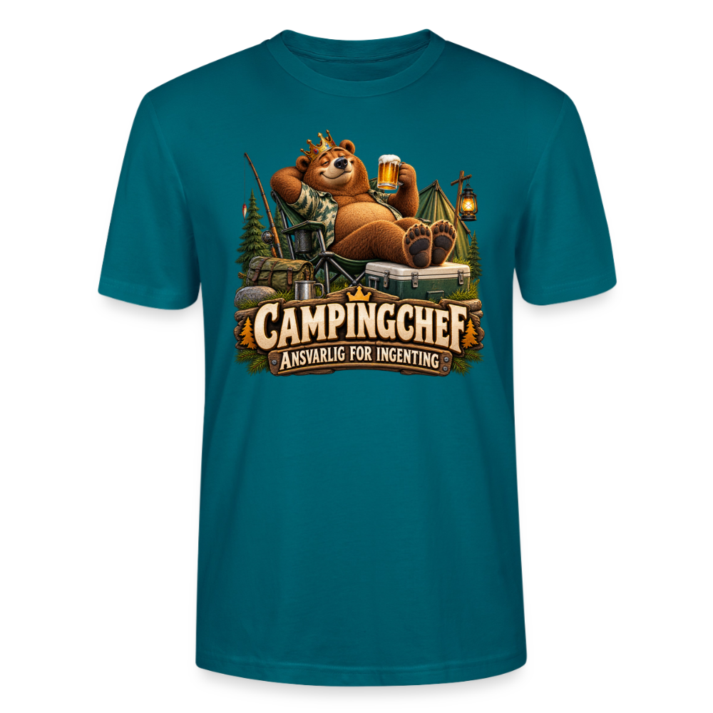 CityShirts - T-shirt - Campingchef – Ansvarlig for ingenting - CS038 - havblå