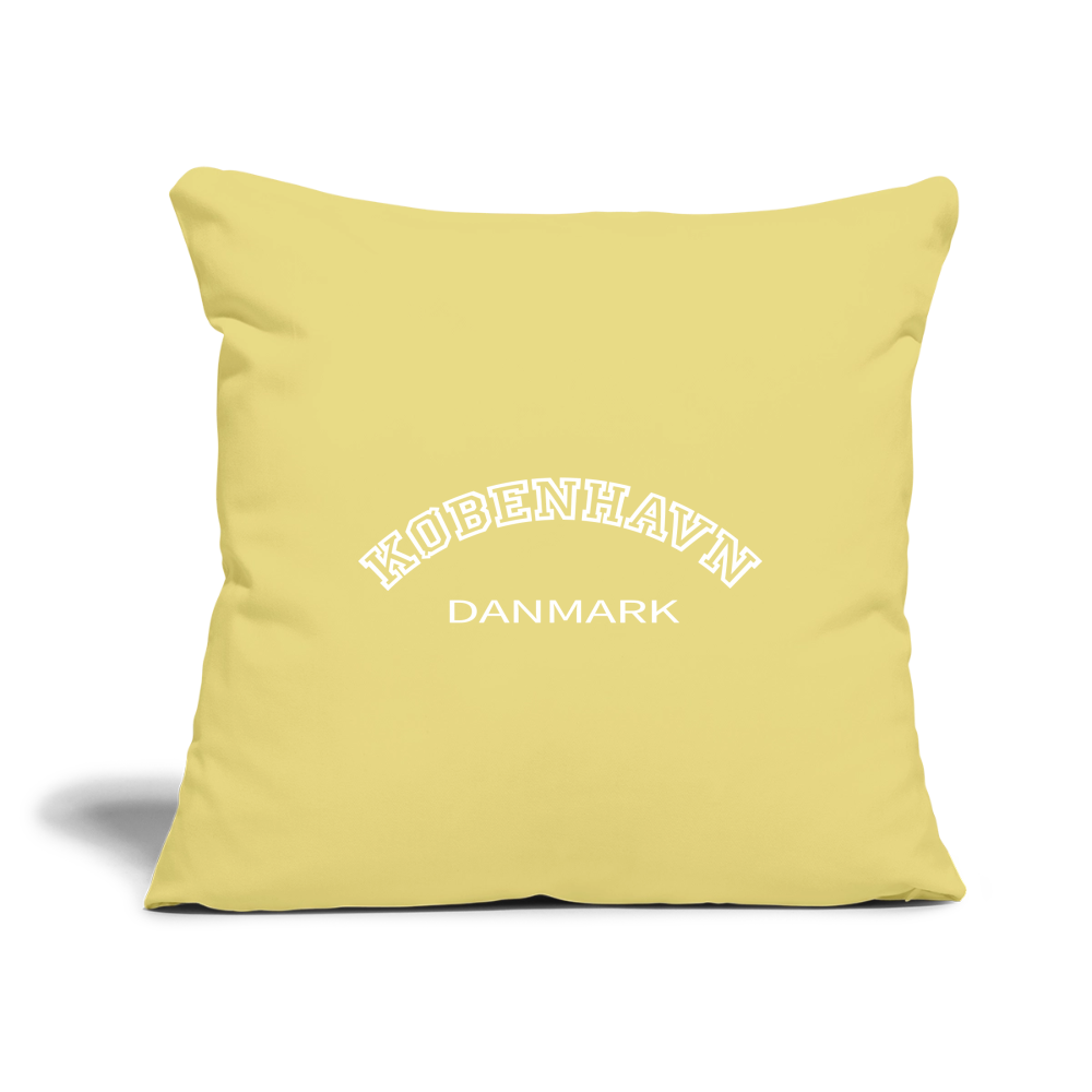 Sofapudebetræk 45 x 45 cm - København - washed yellow