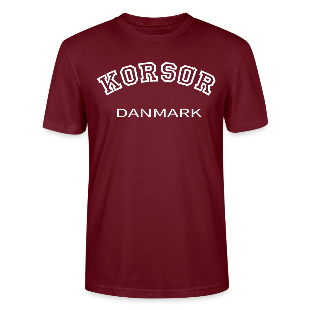 CityShirt - T-shirt - Korsør - burgunder-rød