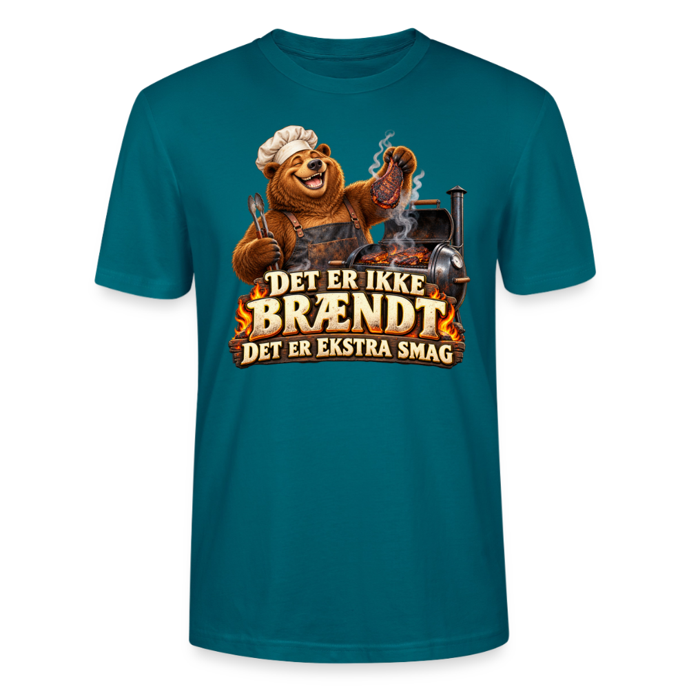 CityShirts - T-shirt - Det er ikke brændt – Det er ekstra smag - CS046 - havblå