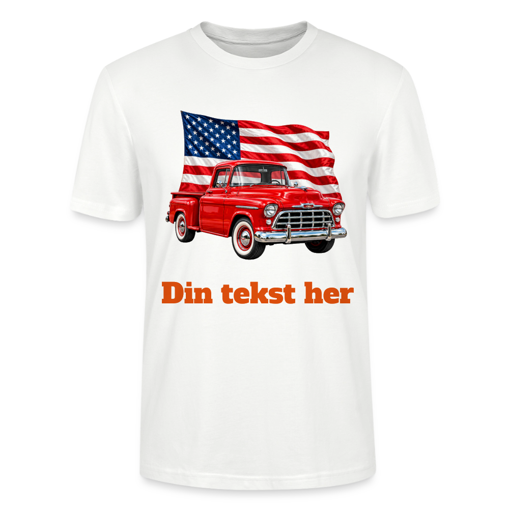 CityShirts - T-shirt - US Car - hvid