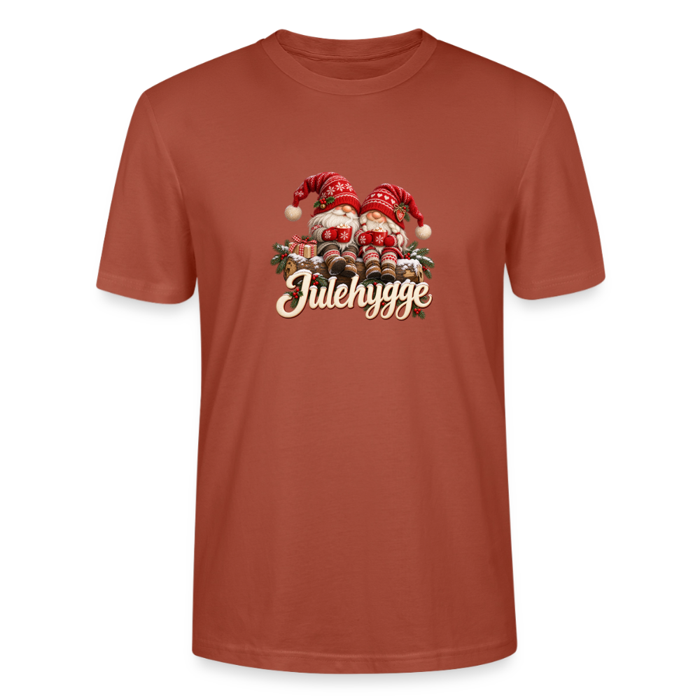 CityShirts - T-shirt - Julehygge – nisser og varm kakao - CS062 - terrakotta