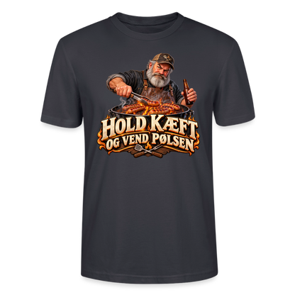 CityShirts - T-shirt - Hold kæft og vend pølsen - CS045 - mørk gråblå