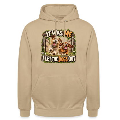CityShirts - Hoodie - It was me – I let the dogs out - CS013 - beige
