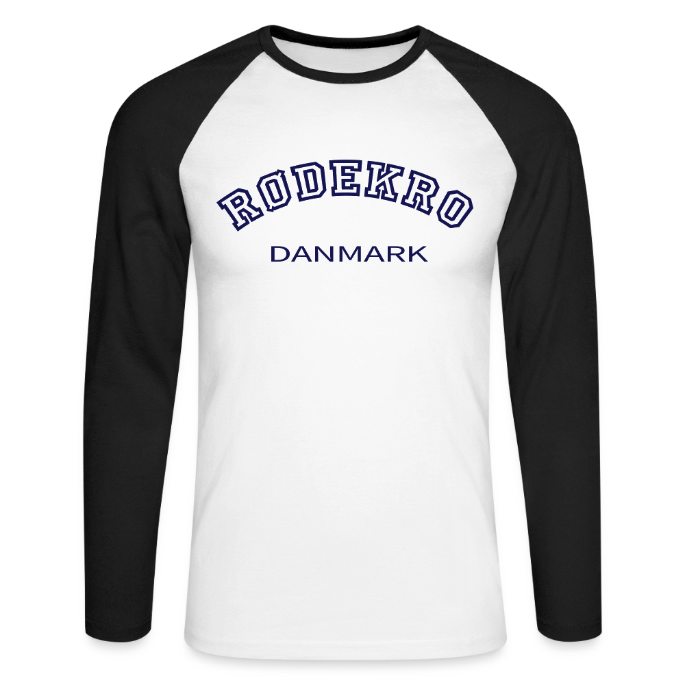CityShirt - Baseball T-Shirt - Rødekro - hvid/sort