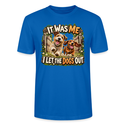 CityShirts - T-shirt - It was me – I let the dogs out - CS013 - påfugleblå