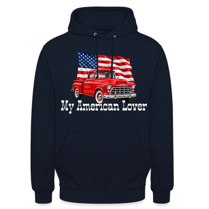 CityShirts - Hoodie - US Car - marineblå