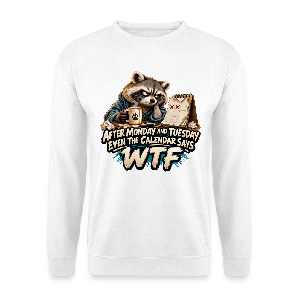 CityShirts - Sweatshirt - Even the calendar says WTF - CS014 - hvid