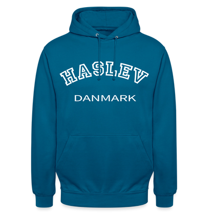 CityShirt - Hoodie - Haslev - dybt havblå 