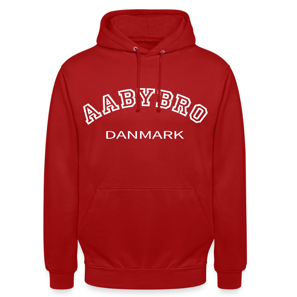CityShirt - Hoodie - Aabybro - rød