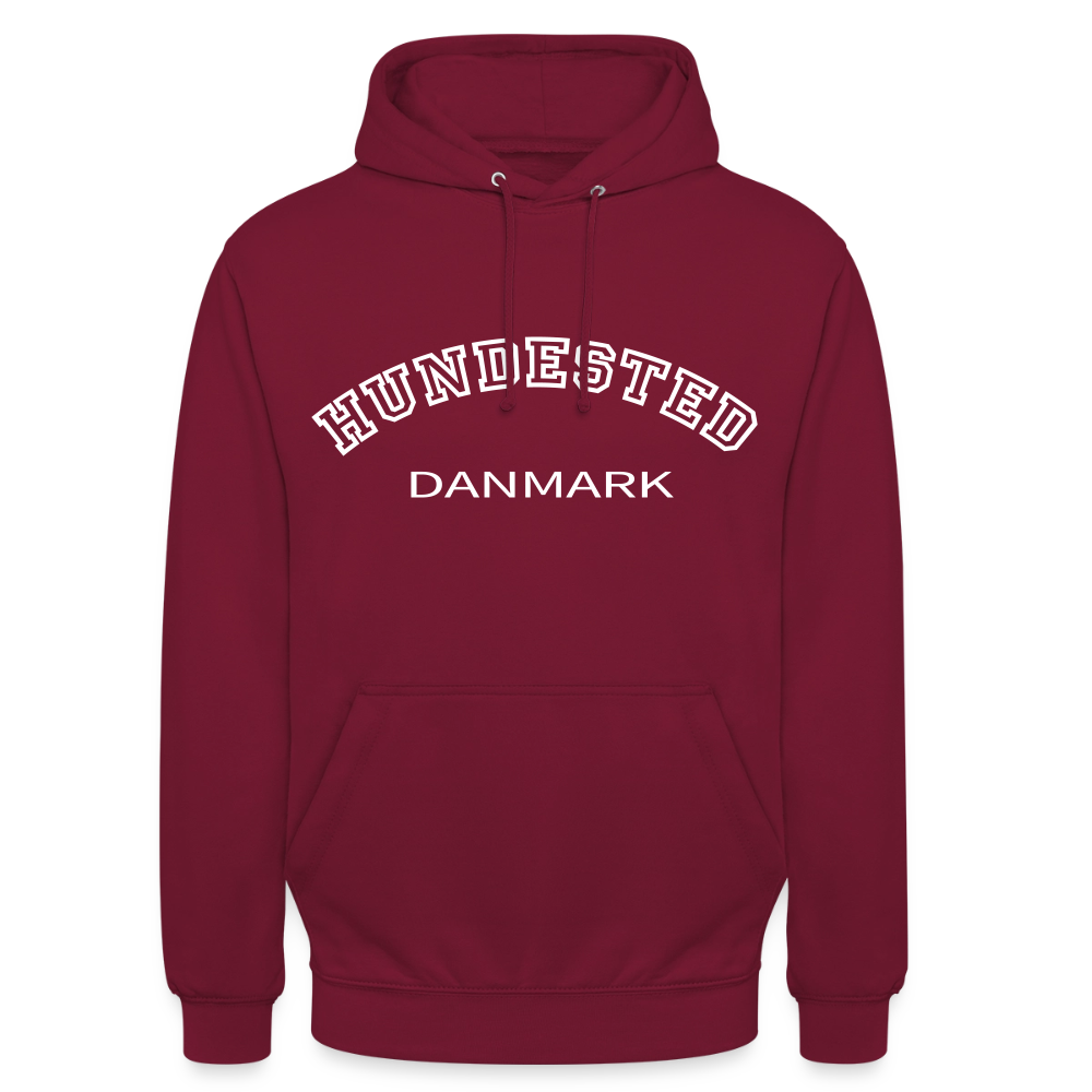 CityShirt - Hoodie - Hundested - bordeaux