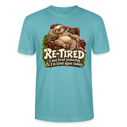 CityShirts - T-shirt - Re-tired – Tired again today - CS009 - pastelturkis
