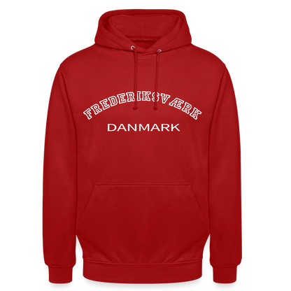 CityShirt - Hoodie - Frederiksværk - rød