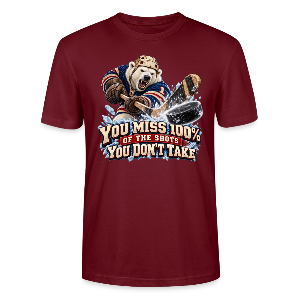 CityShirts - T-shirt - Take the shot - CS001 - burgunder-rød