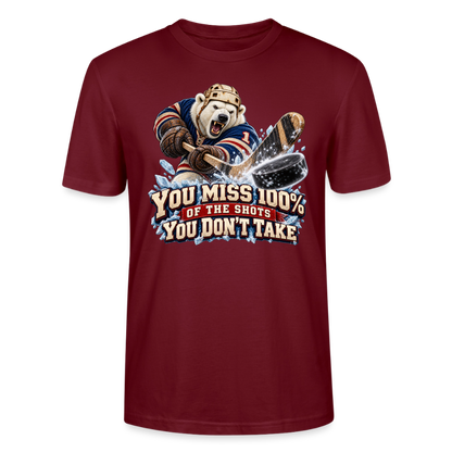 CityShirts - T-shirt - Take the shot - CS001 - burgunder-rød