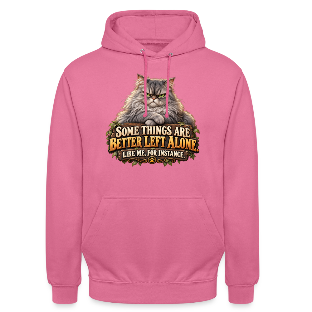 CityShirts - Hoodie - Better left alone – Like me, for instance - CS015 - pink