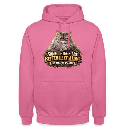 CityShirts - Hoodie - Better left alone – Like me, for instance - CS015 - pink