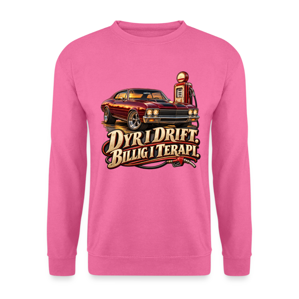 CityShirts - Sweatshirt - Dyr i drift. Billig i terapi. – V8 - CS029 - pink