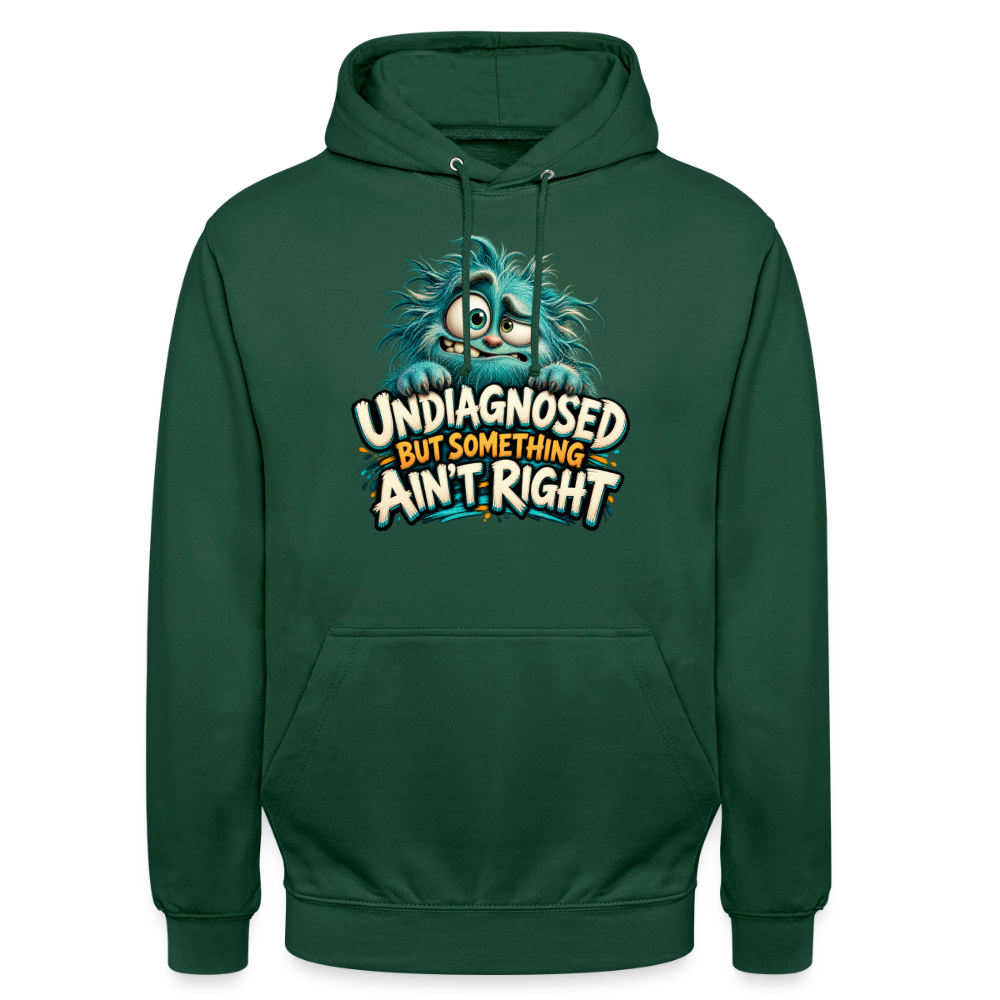 CityShirts - Hoodie - Undiagnosed – But something ain’t right - CS005 - flaskegrøn