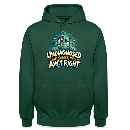 CityShirts - Hoodie - Undiagnosed – But something ain’t right - CS005 - flaskegrøn