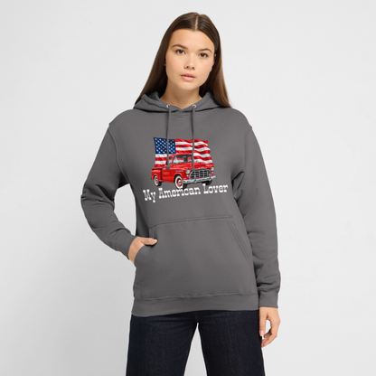 CityShirts - Hoodie - US Car - mellemgrå