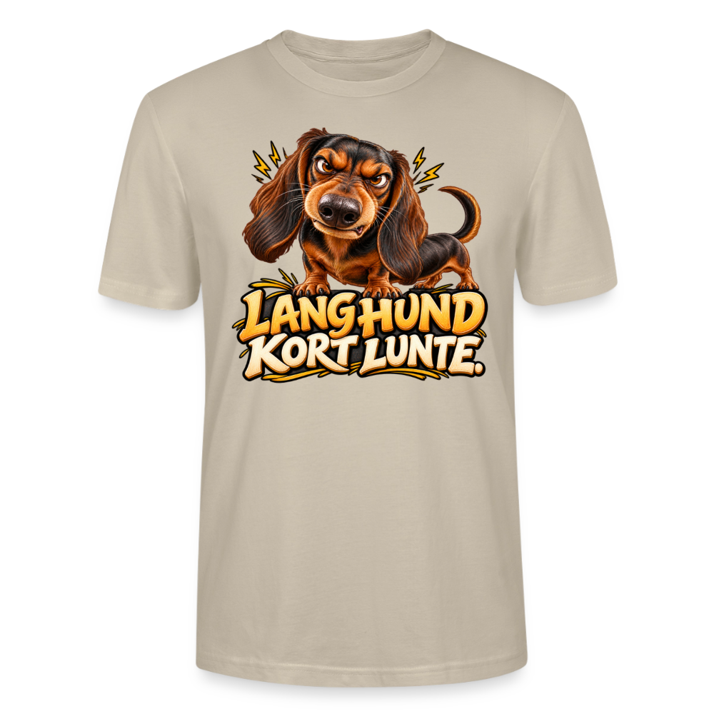 CityShirts - T-shirt - Lang Hund – Kort Lunte - CS026 - beige
