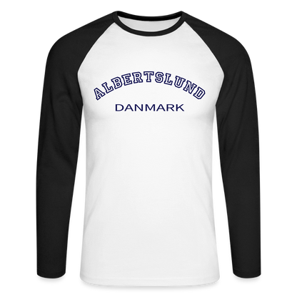 CityShirt - Baseball T-Shirt - Albertslund - hvid/sort