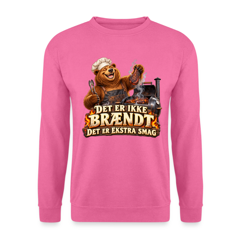 CityShirts - Sweatshirt - Det er ikke brændt – Det er ekstra smag - CS046 - pink