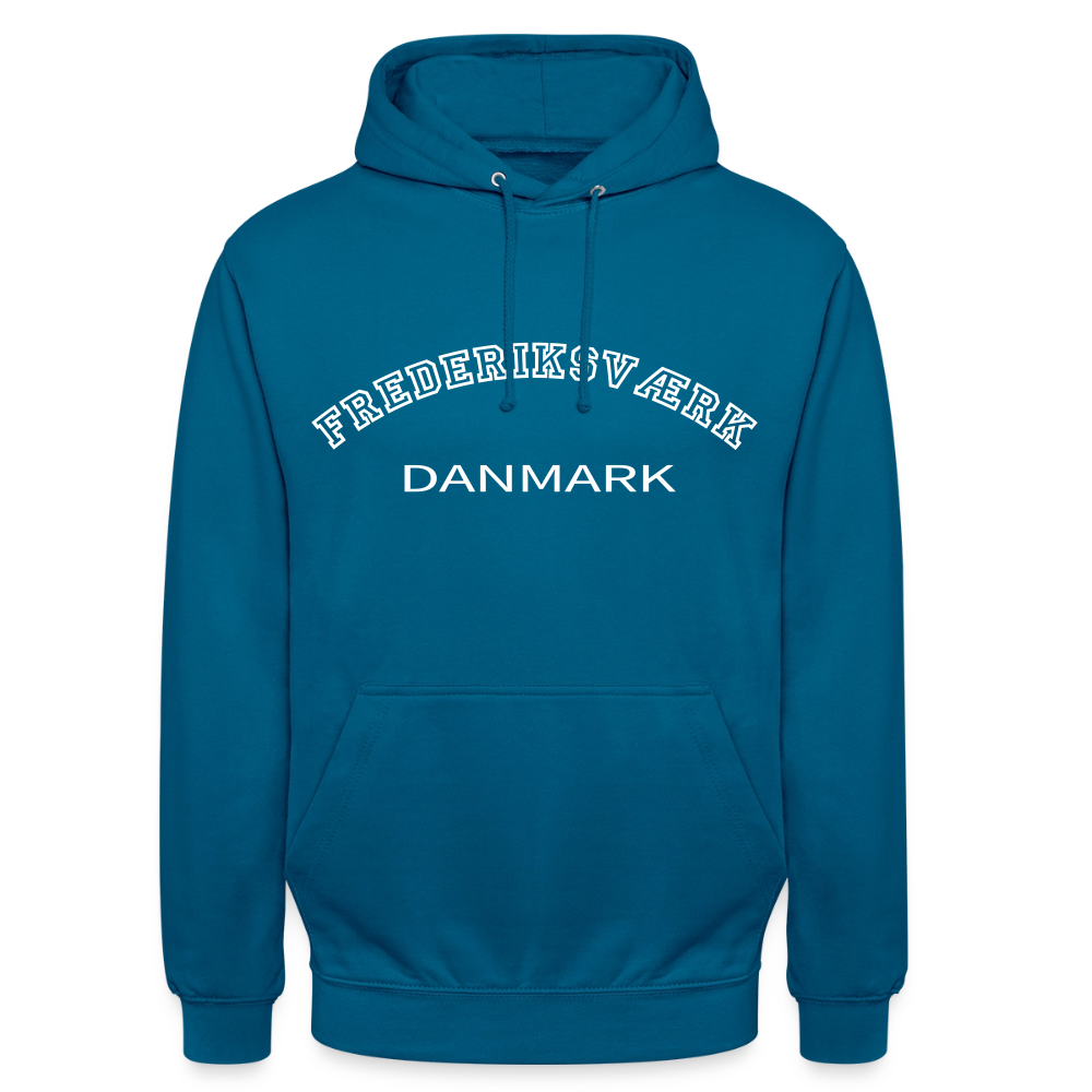 CityShirt - Hoodie - Frederiksværk - dybt havblå 
