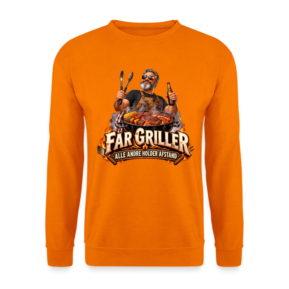CityShirts - Sweatshirt - Far griller – Alle andre holder afstand - CS055 - orange