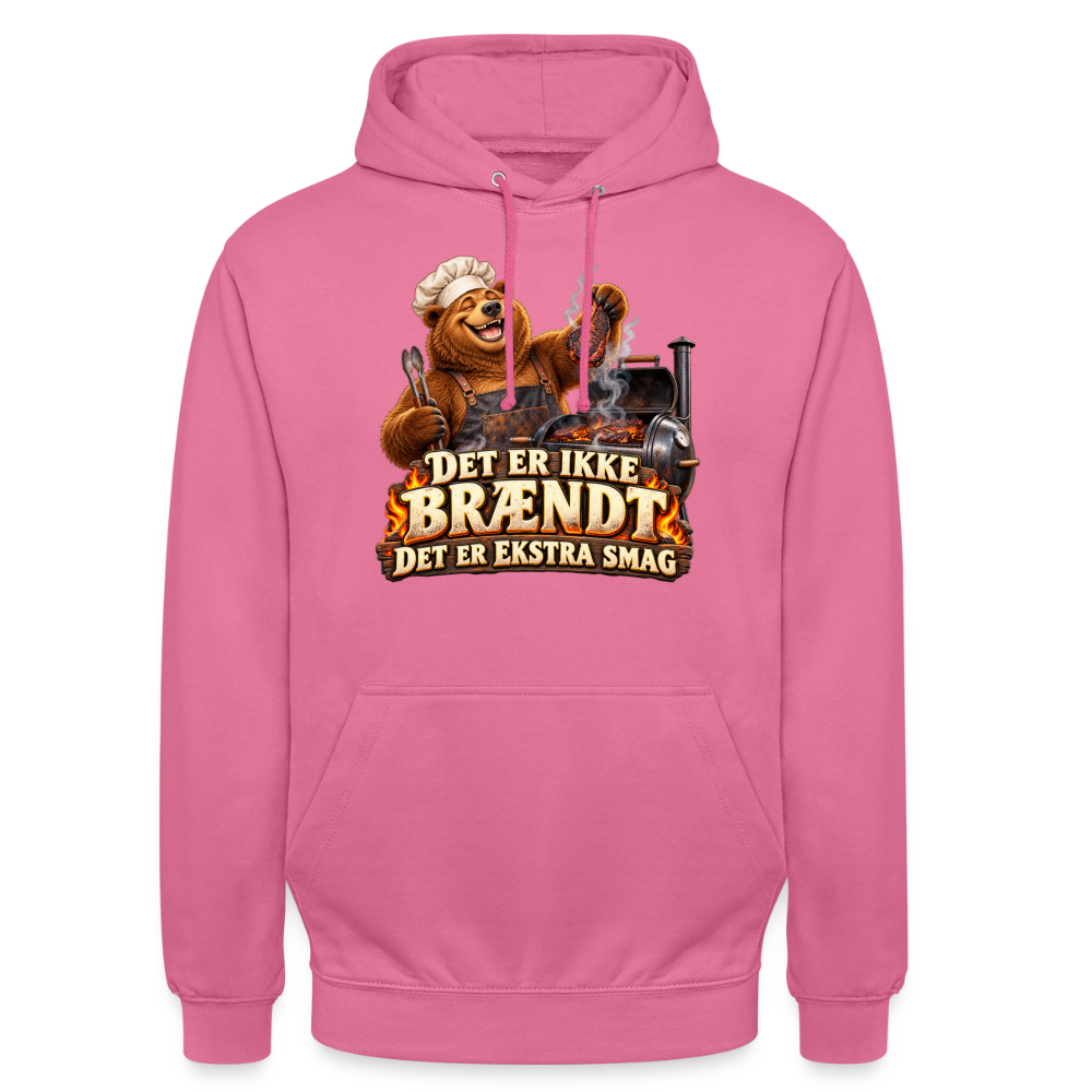 CityShirts - Hoodie - Det er ikke brændt – Det er ekstra smag - CS046 - pink